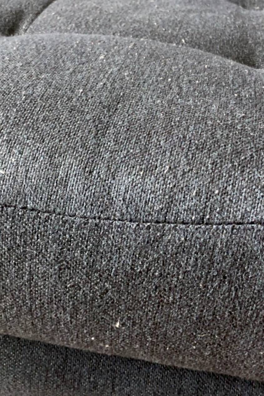 pilled fabric on couch cushion