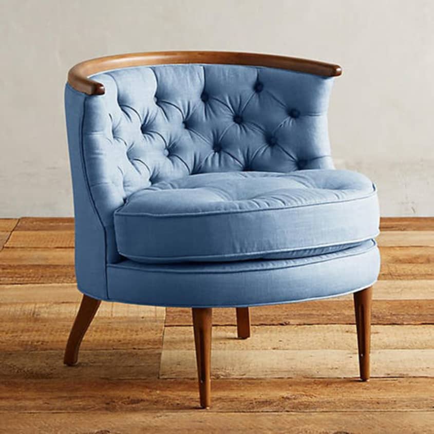 Pacific blue deals elliott wingback chair