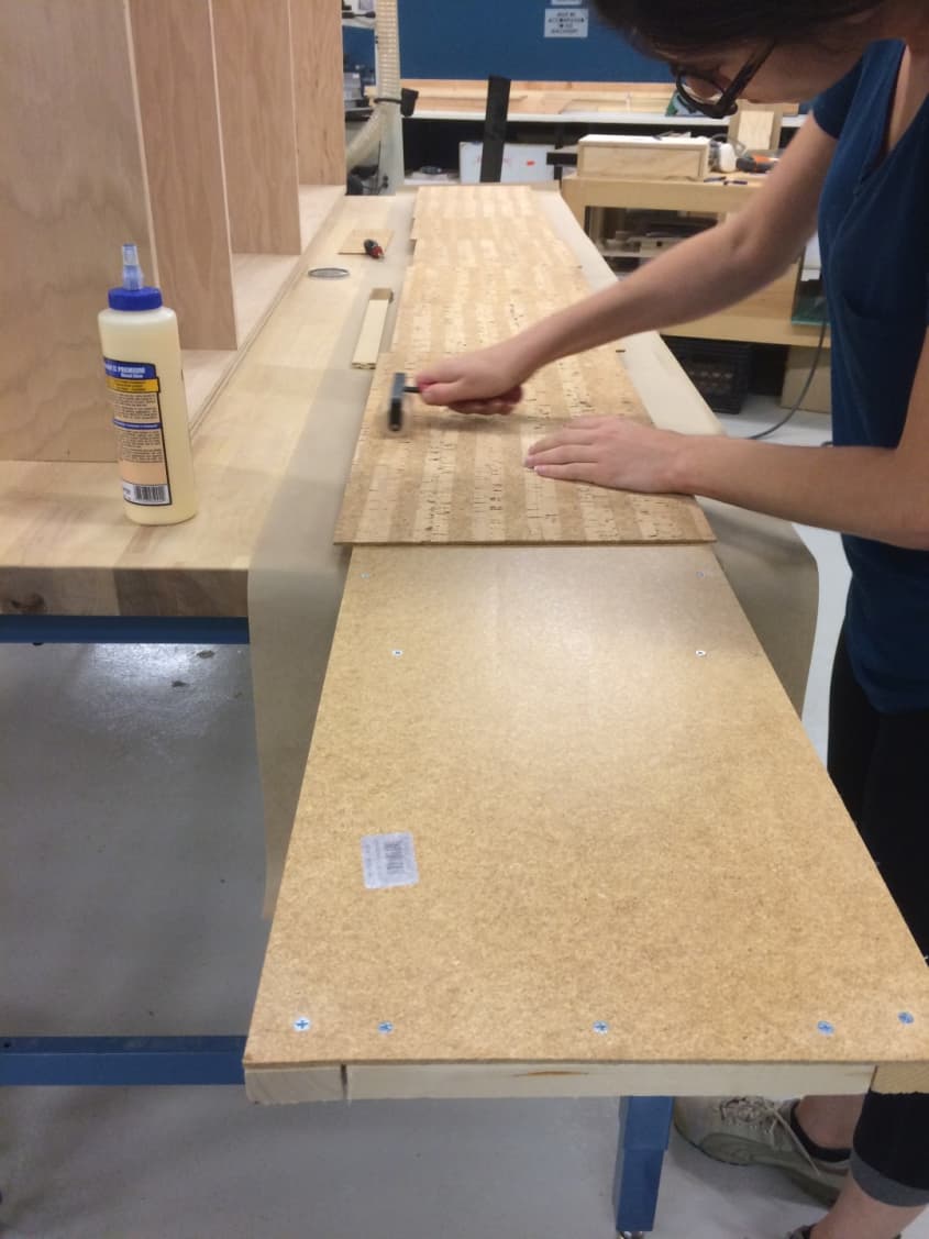 DIY Cork Furniture Topper Tutorial Apartment Therapy