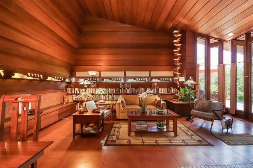 Frank Lloyd Wright Haddock House for Sale - Photos | Apartment Therapy