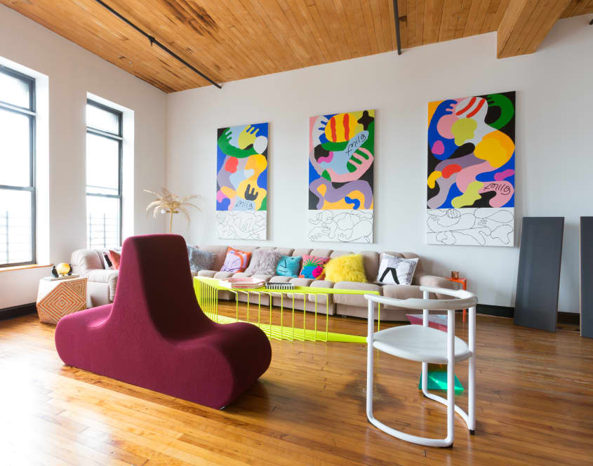 Aelfie Rug Company Founder Brooklyn Loft Tour Apartment Therapy