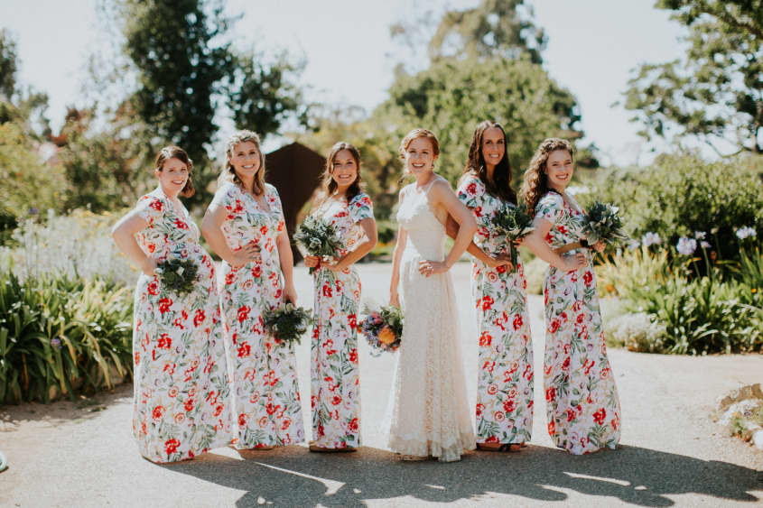 A California Botanical Garden Wedding with Food Trucks and Lots of Love ...