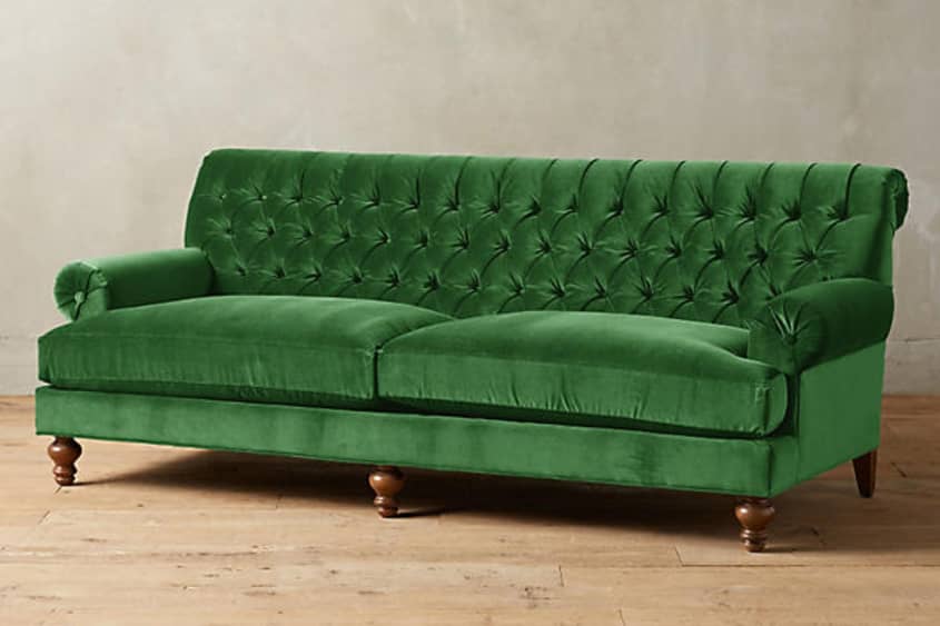 15 Beautiful Dark Green Sofas Apartment Therapy