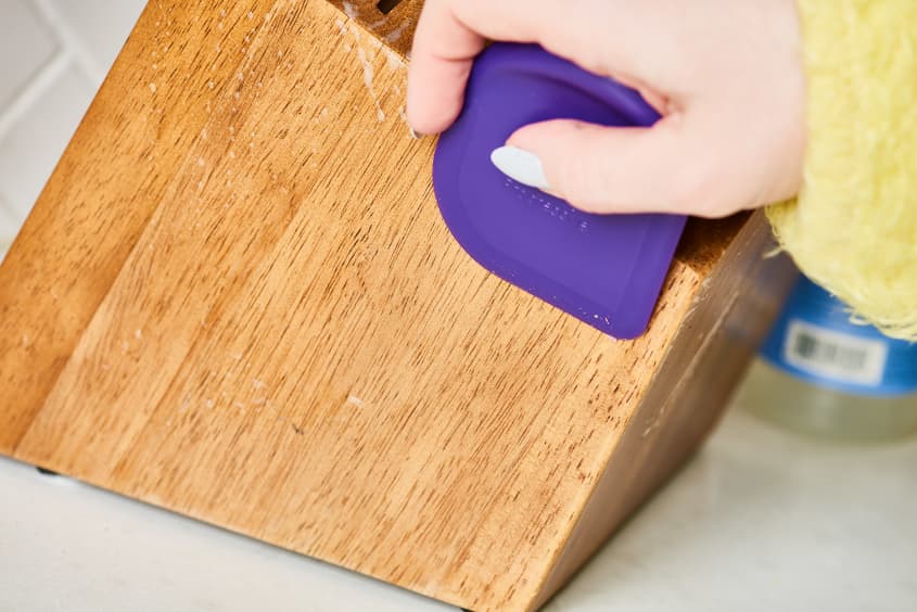 How To Clean a Wooden Knife Block The Kitchn