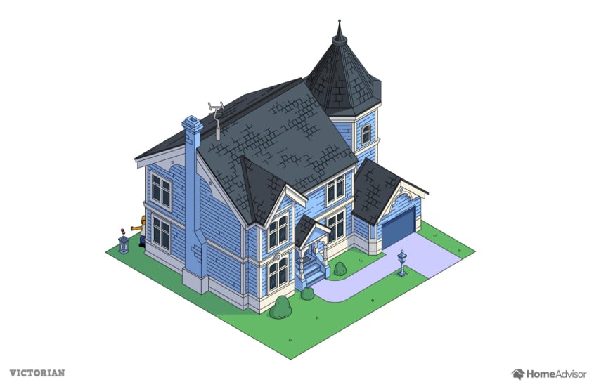 Simpsons House Different Popular Architecture Styles Apartment Therapy