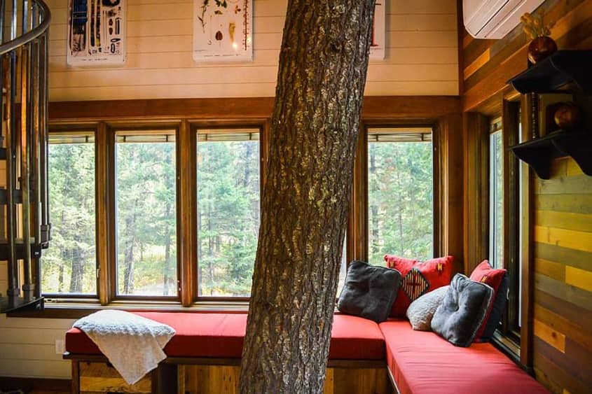 Montana Airbnb Treehouse Rental Cozy Cabin Photos Apartment Therapy