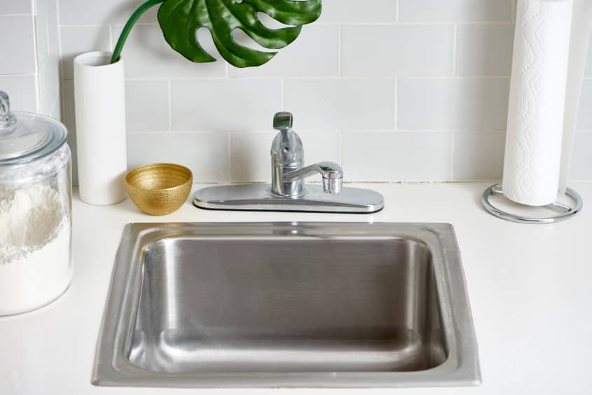 how-to-polish-a-stainless-steel-sink-with-flour-kitchn