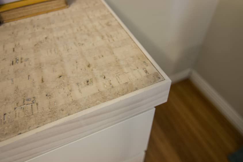 DIY Cork Furniture Topper Tutorial Apartment Therapy
