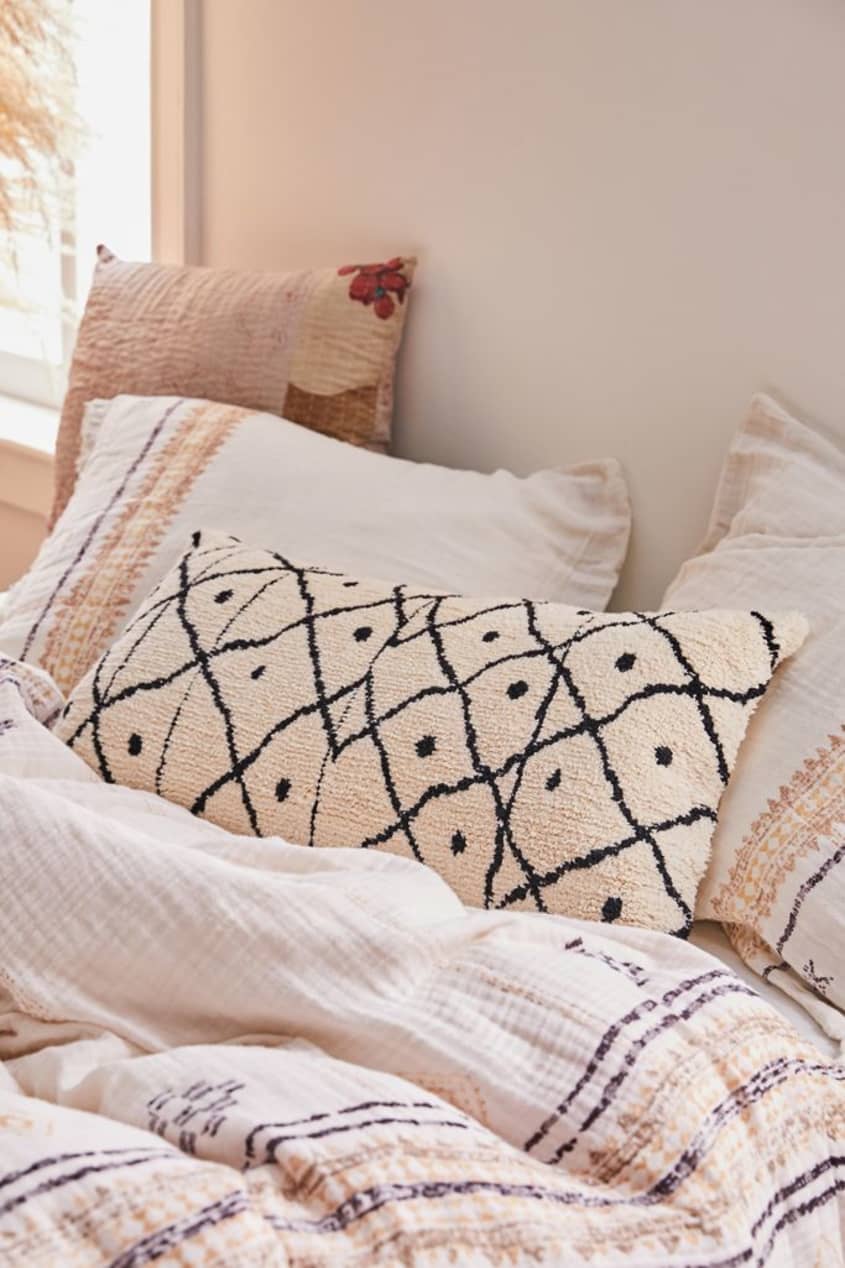 11 Long Lumbar Pillows for a Stylish Bed Apartment Therapy