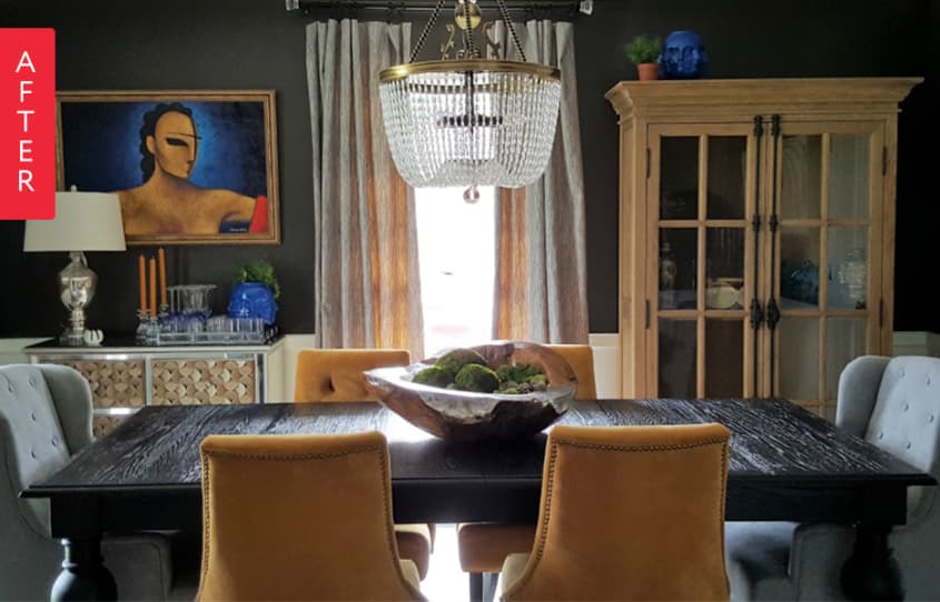 Before & After: A Totally ’80s Dining Room Gets an Eclectic, Glamorous ...