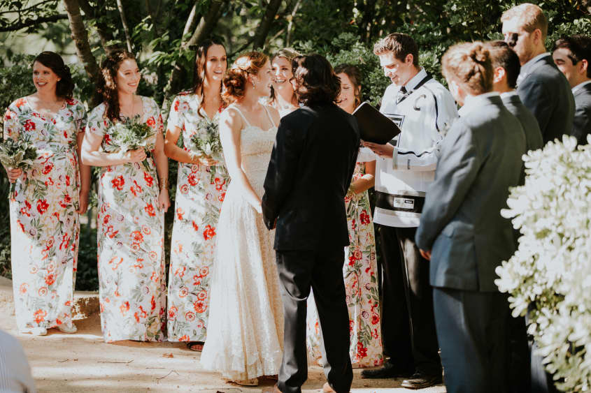 A California Botanical Garden Wedding with Food Trucks and Lots of Love ...