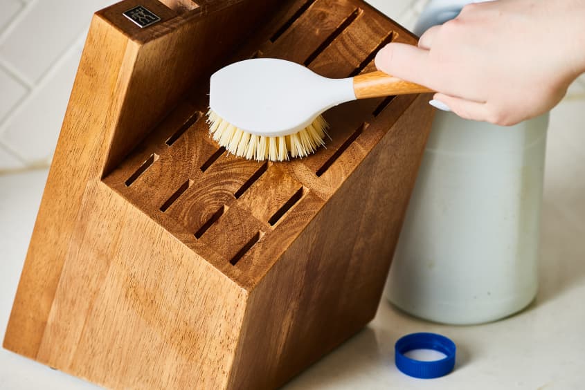 How To Clean a Wooden Knife Block The Kitchn