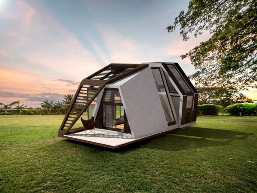 This Uniquely Shaped Tiny Home Comes Fully Assembled Apartment Therapy