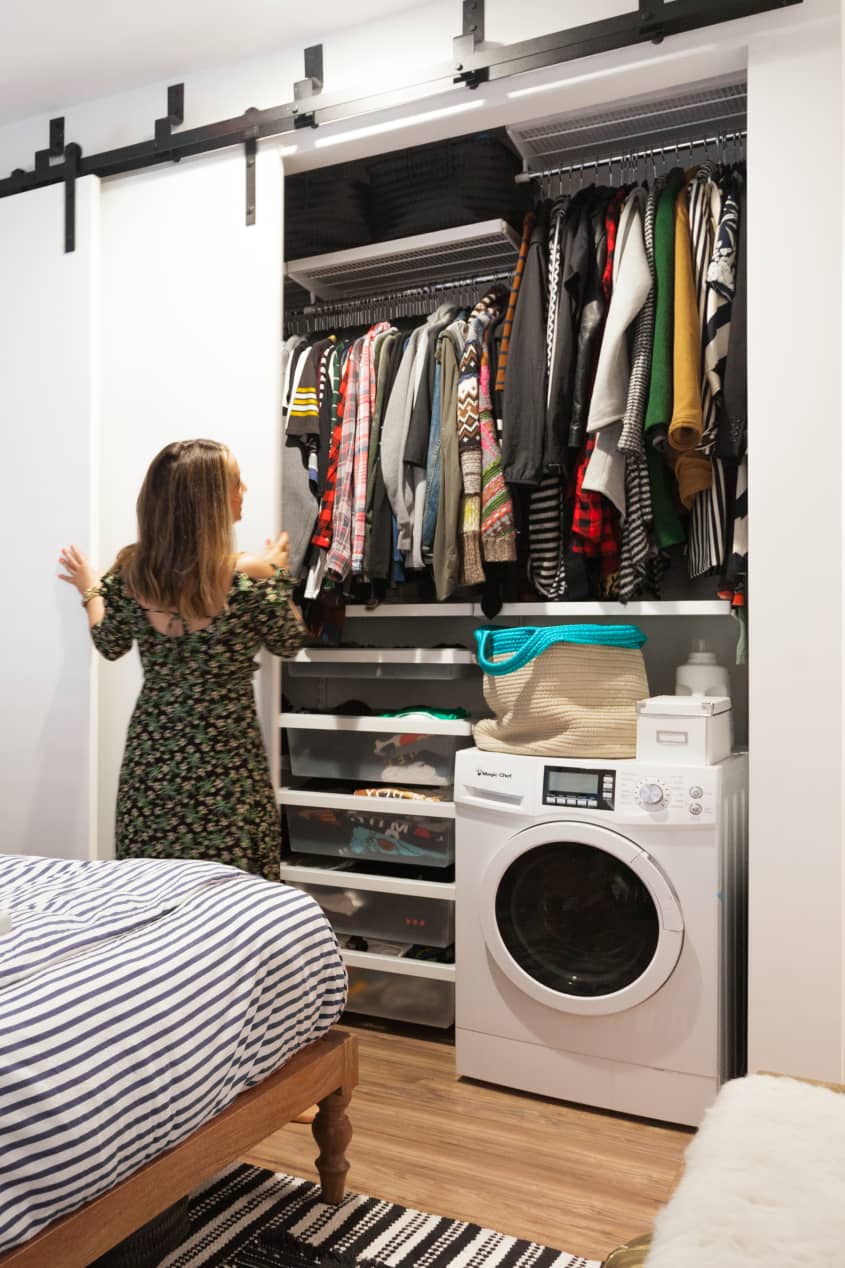 Before & After: In Closet Laundry Remodel for a Studio Apartment ...