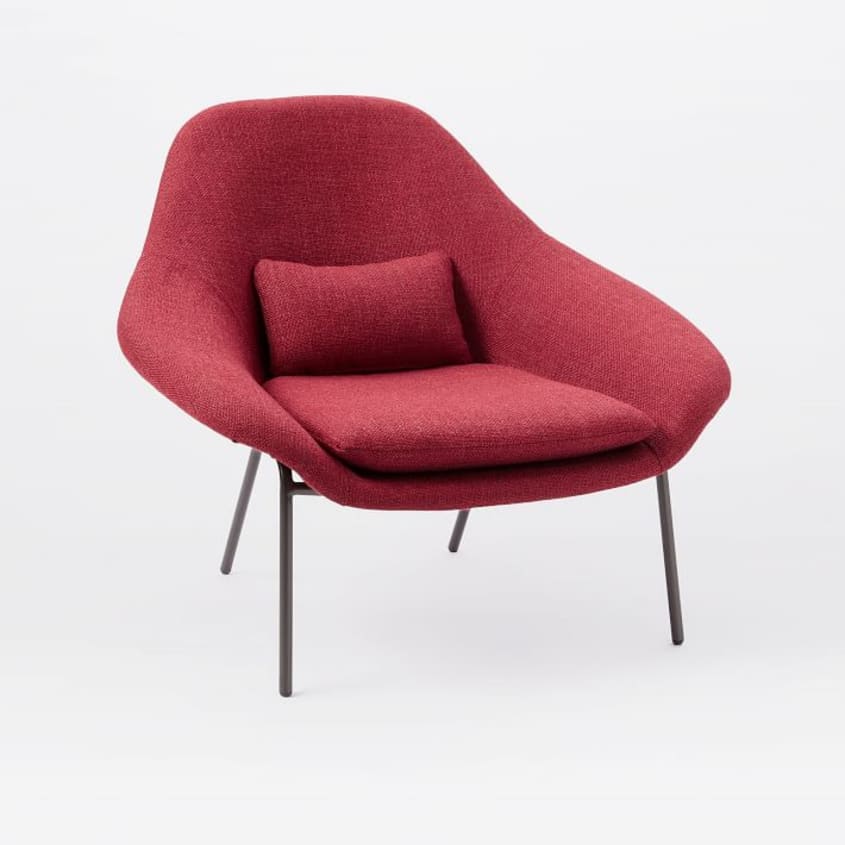 West elm smythe discount chair