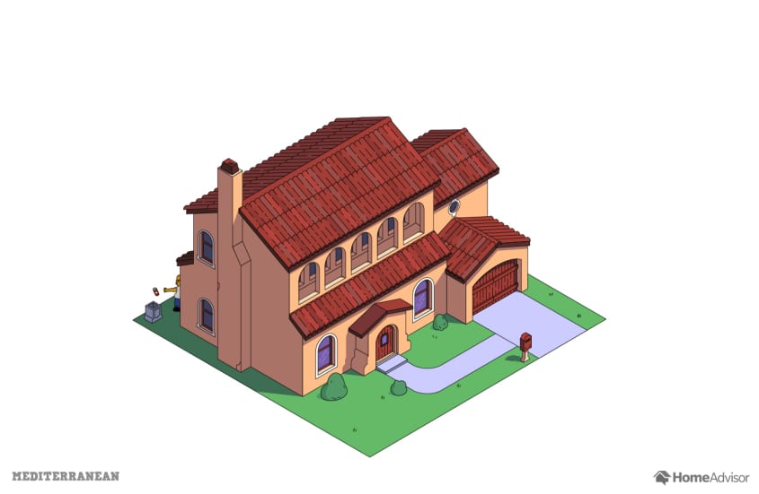 Simpsons House Different Popular Architecture Styles Apartment Therapy