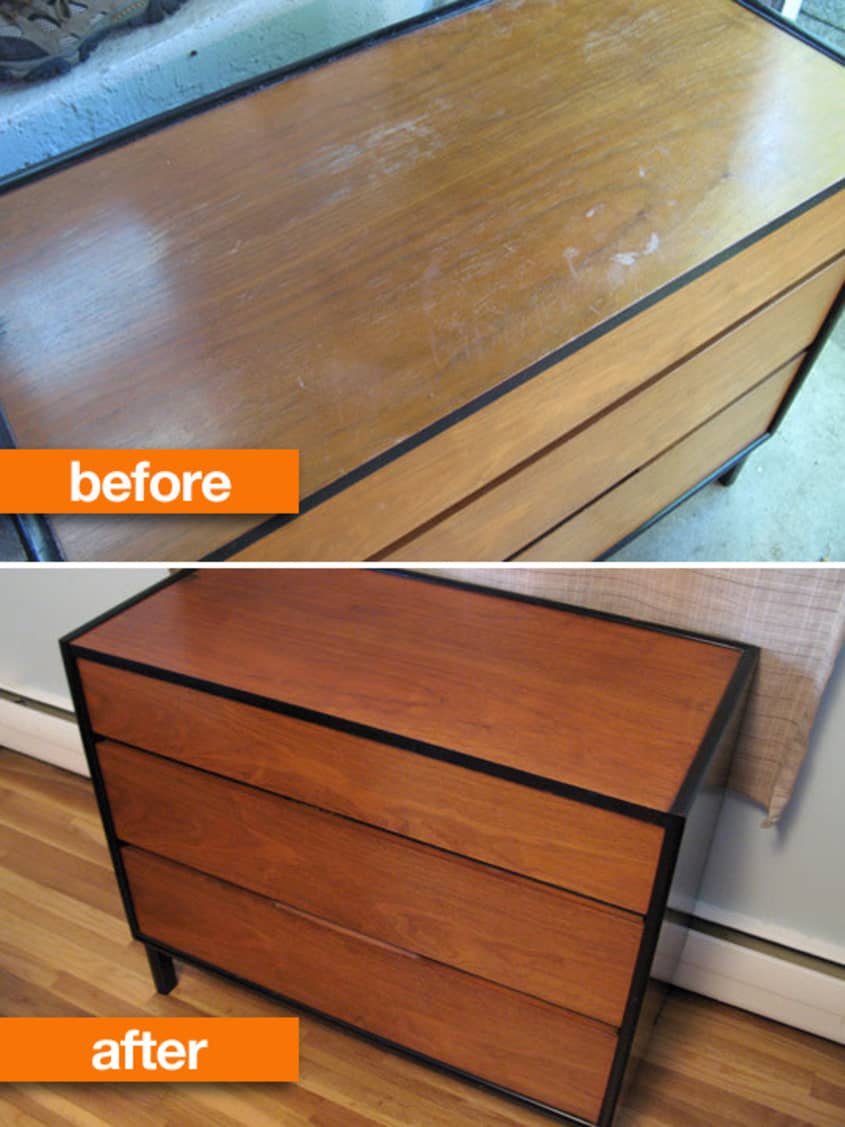 Before & After Roundup Refinished Wood Furniture Projects Apartment
