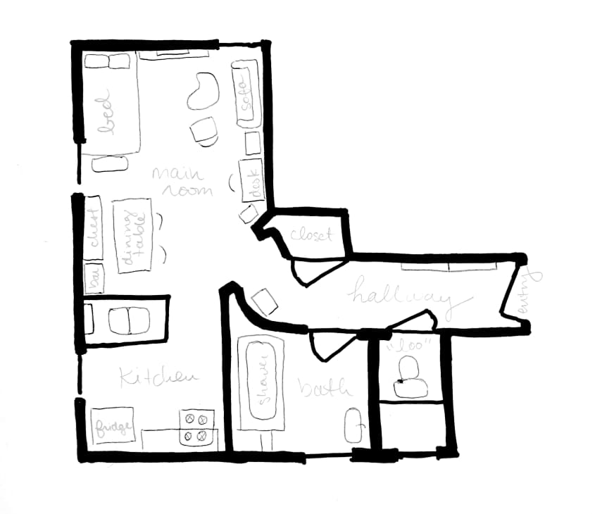 House Tour A Tiny, Simple Louisville Studio Apartment Apartment Therapy