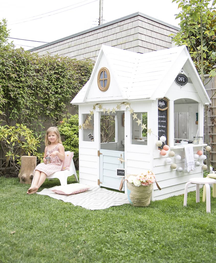A Costco Playhouse Gets a Charming Scandi Makeover Apartment Therapy