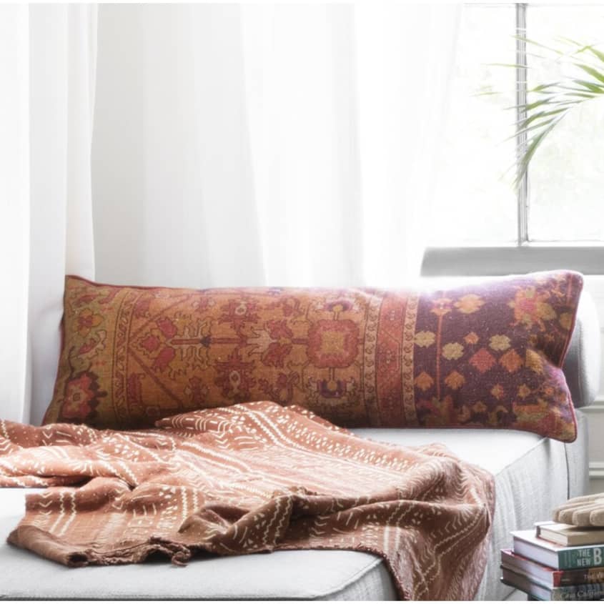 11 Long Lumbar Pillows for a Stylish Bed Apartment Therapy