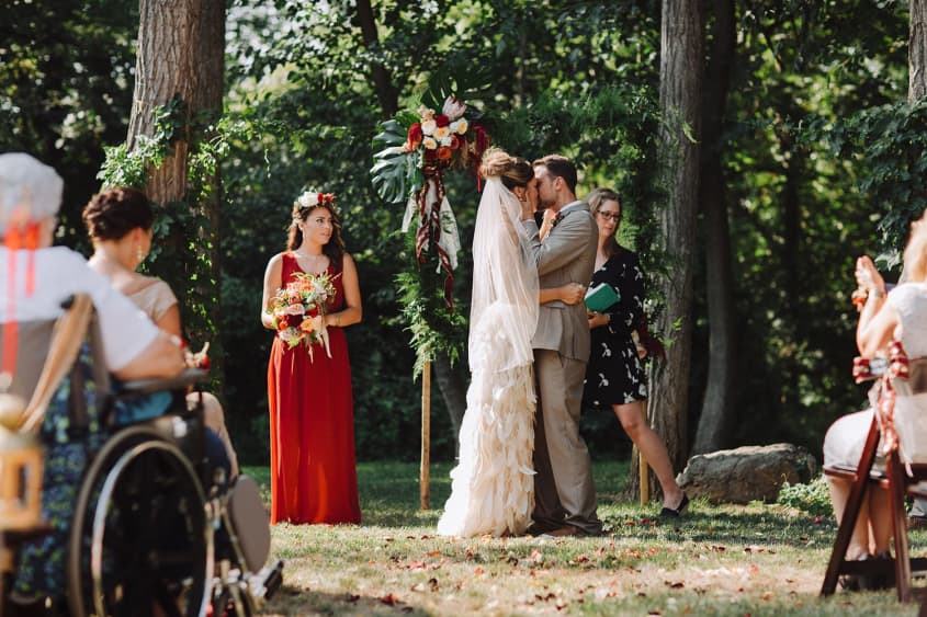 Real Wedding A Backyard Bluegrass Bash in Pennsylvania Apartment Therapy