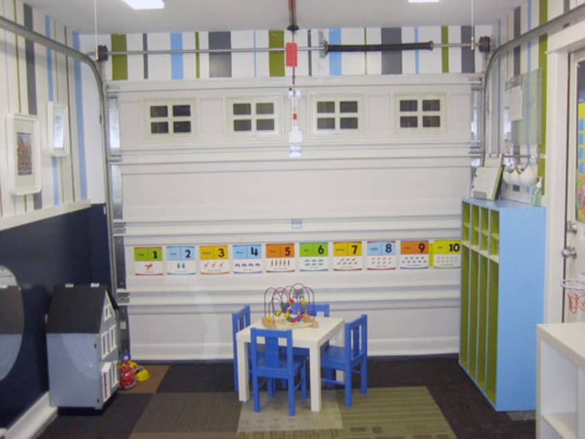 Before & After Garage Turned Playroom Apartment Therapy