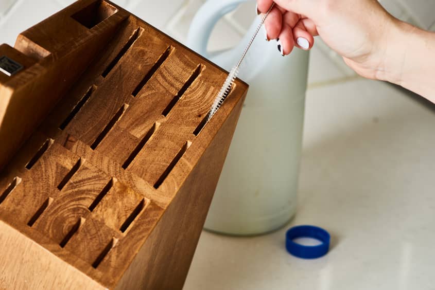 How To Clean a Wooden Knife Block The Kitchn