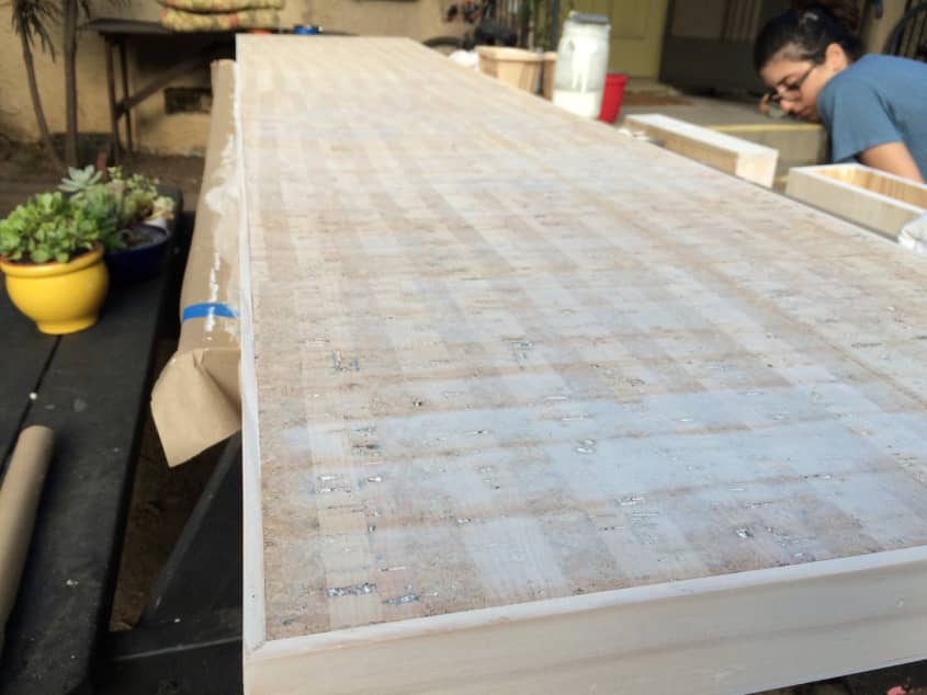 DIY Cork Furniture Topper Tutorial Apartment Therapy