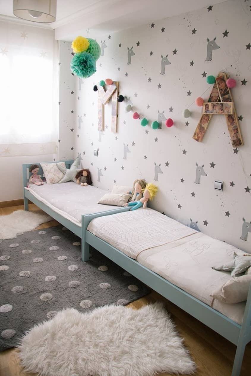 Shared Kids Rooms: Making a Multiple Bed Layout Work | Apartment Therapy