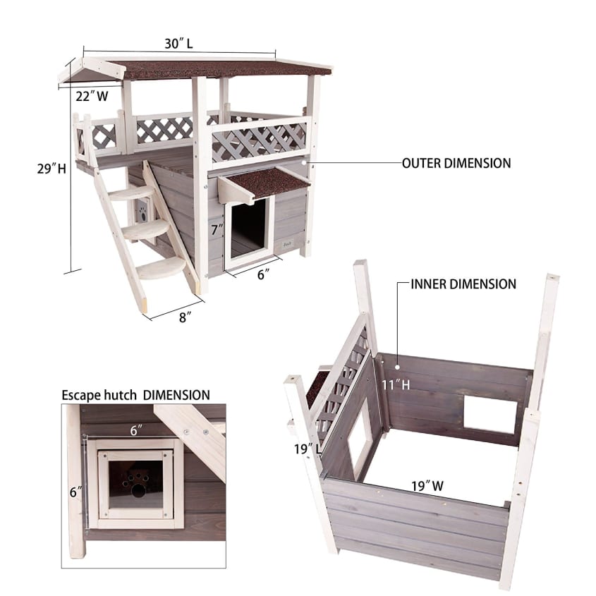You Can Make Your Cat’s Summer Fun With This 2Story House From Amazon