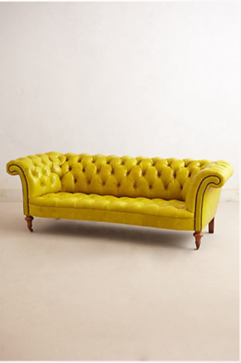 Color Inspiration 8 Beautiful Yellow Sofas Apartment Therapy