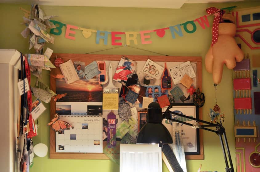 Laura Lee’s Bright & Playful Basement Studio Apartment Therapy