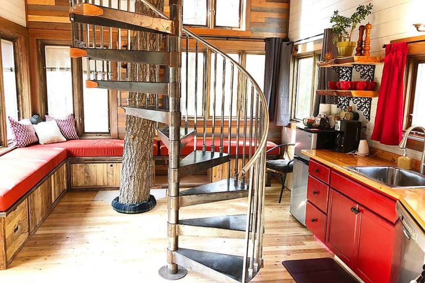 Montana Airbnb Treehouse Rental Cozy Cabin Photos Apartment Therapy