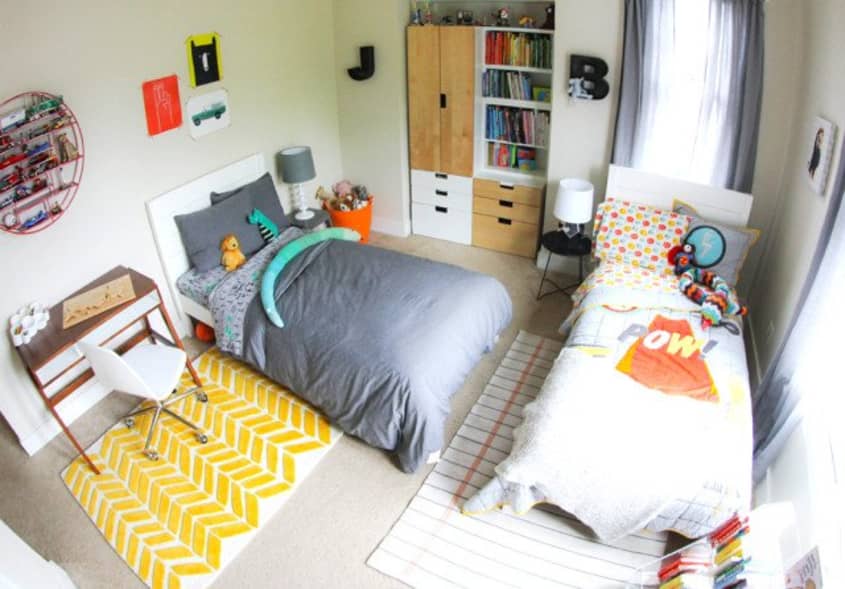 Shared Kids Rooms: Making a Multiple Bed Layout Work | Apartment Therapy