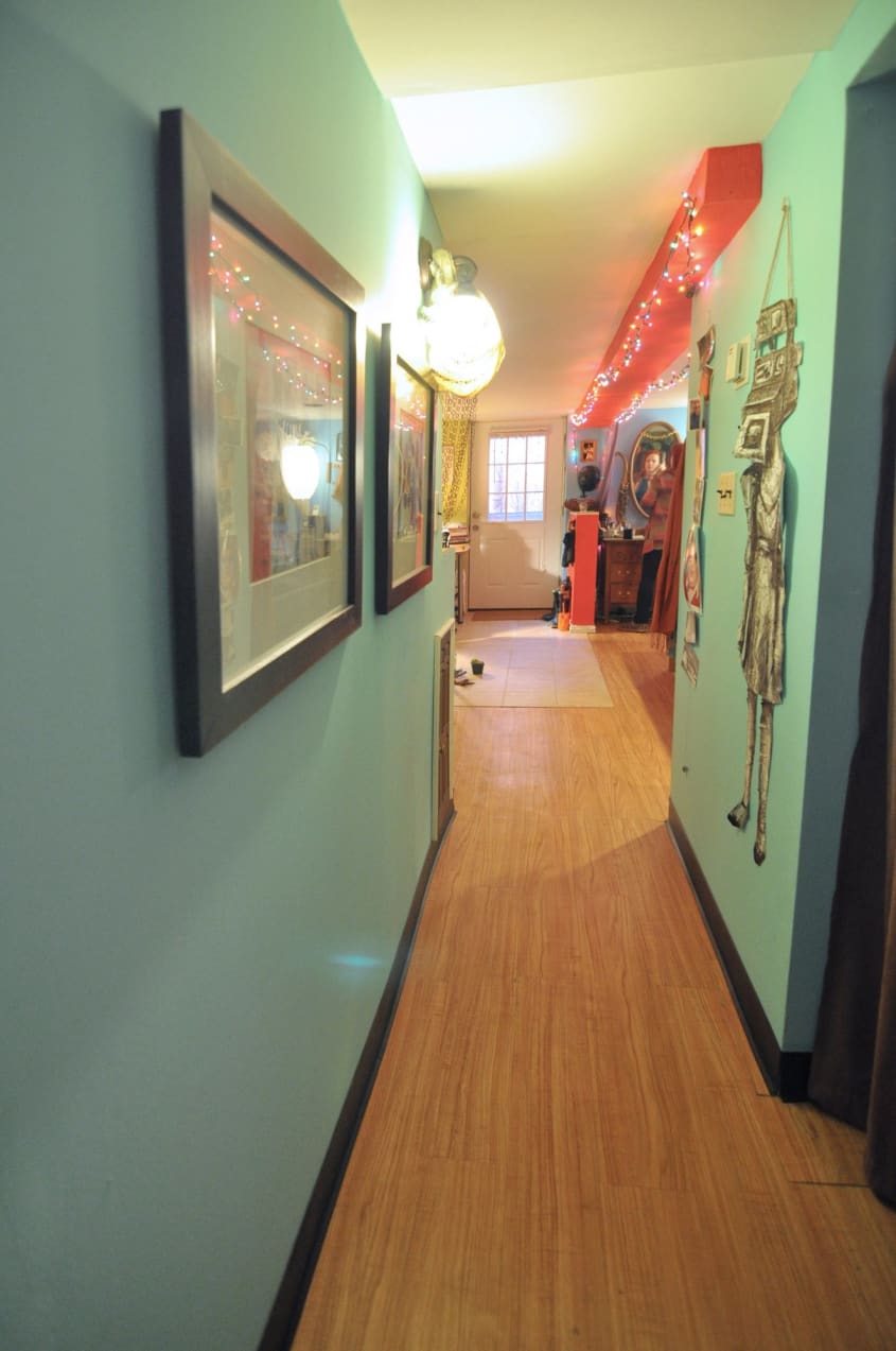 Laura Lee’s Bright & Playful Basement Studio Apartment Therapy