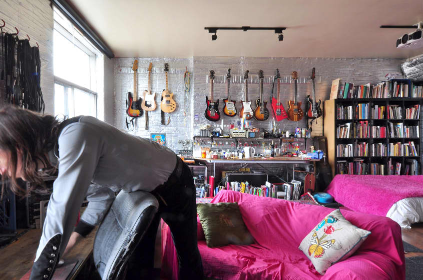 Pinks & Metallics Fill a Musician’s Unconventional Apartment ...