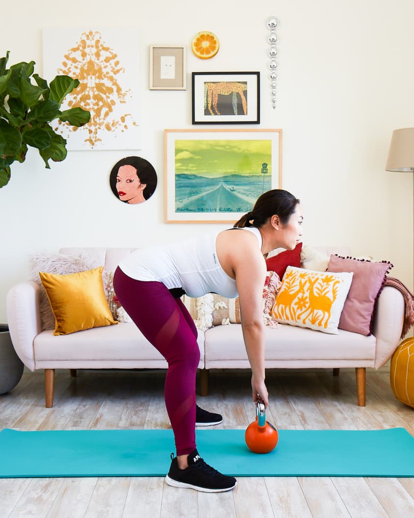 How to Do a Kettlebell Swing at Home, or Anywhere Apartment Therapy