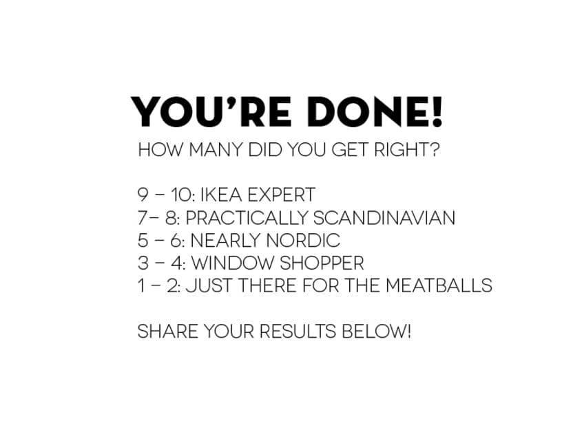 Take the Quiz Spot the IKEA! Apartment Therapy