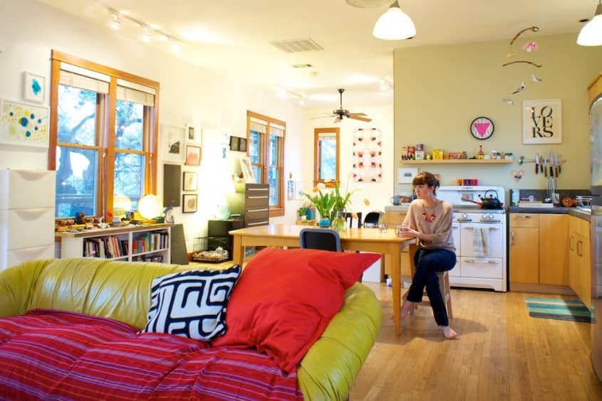 Callen & Eli’s Artful Treehouse Apartment Therapy