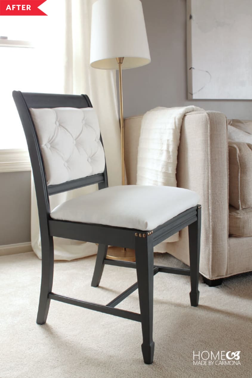 Before and After Dining Chair Makeovers and IKEA Hacks Apartment Therapy