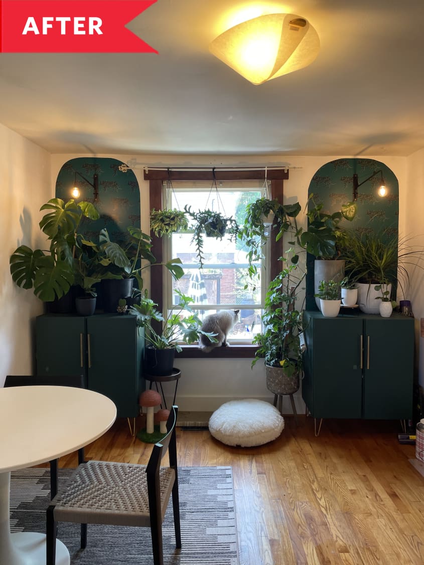 Living and Faux Plant Wall Inspiration | Apartment Therapy