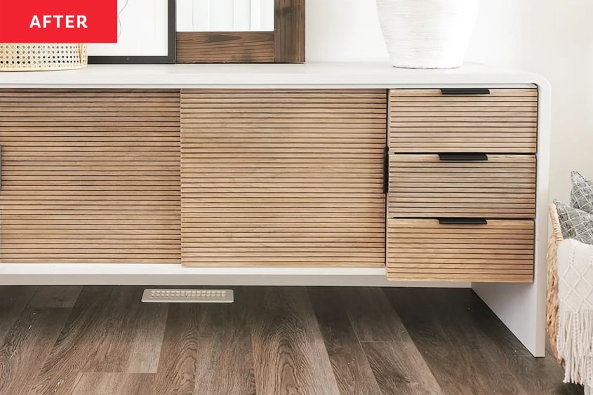 A 300 DIY Furniture Flip Transforms an ’80s Credenza Apartment Therapy