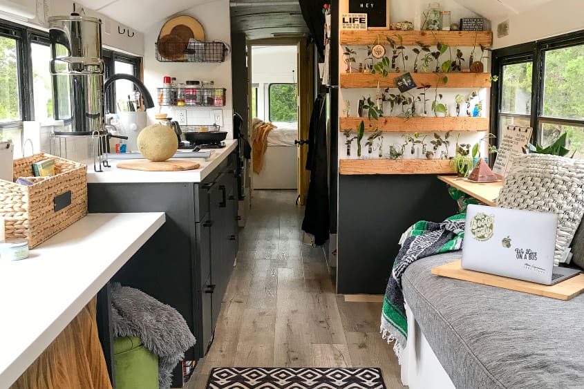 Converted School Bus Home on Wheels Photos | Apartment Therapy