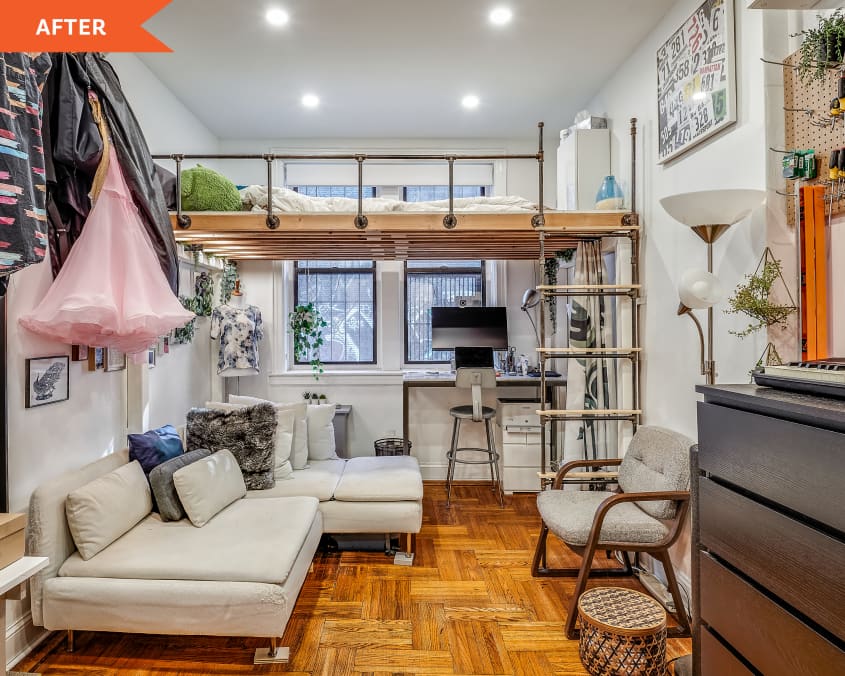 330 Square Foot DIY Organized Apartment Tour Photos Apartment Therapy