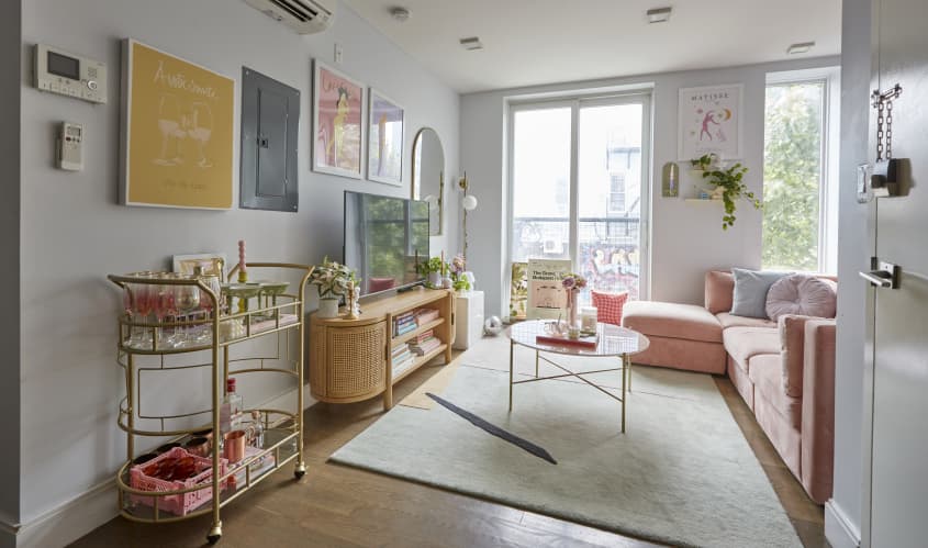 Pink Brooklyn Rental With Neoclassical Elements | Apartment Therapy