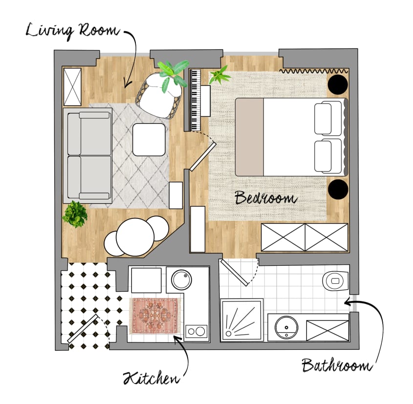 290-Square-Foot Paris Apartment Renovation Tour Photos | Apartment Therapy