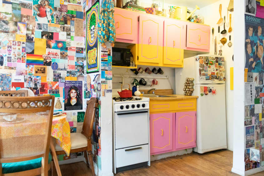 249-Square-Foot NYC Studio With Collage Walls | Apartment Therapy