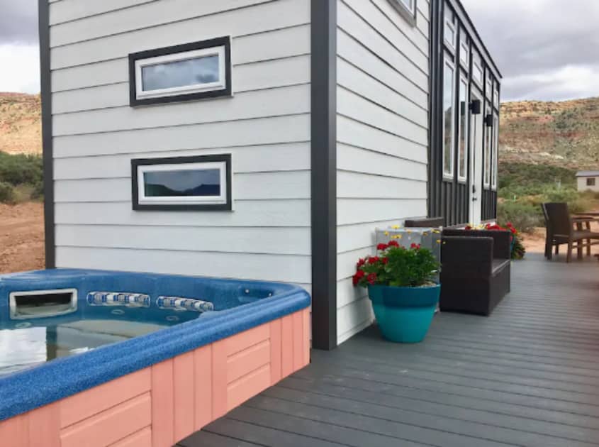 Tiny House Hot Tub Utah Rental Apartment Therapy
