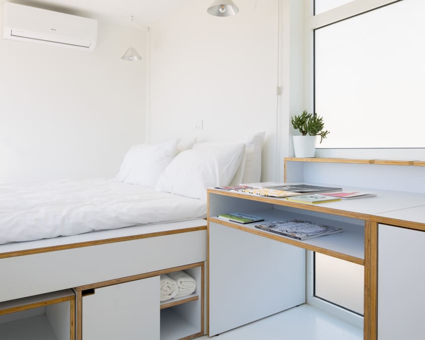 Shoebox tiny apartment storage solutions | Apartment Therapy