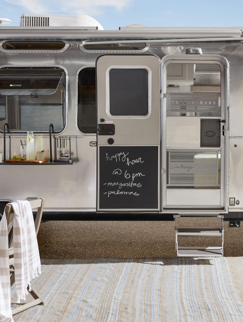 Airstream and Pottery Barn Created a Travel Trailer That Sleeps 5